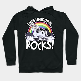 This Unicorn Rocks Cartoon Hoodie